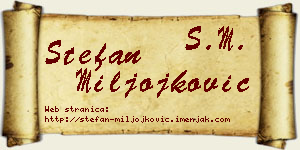 Stefan Miljojković vizit kartica
